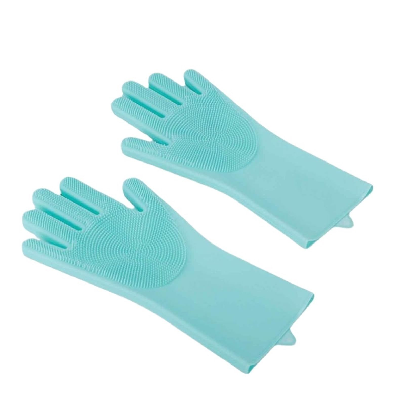 Gants propres, Gants de vaisselle en silicone cuisine gants à usage(A5)