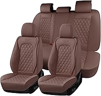 Vista 35 de Coverado Juego completo de fundas de asiento de automóvil, fundas de asiento de piel de napa para automóvil, protector de asiento de automóvil