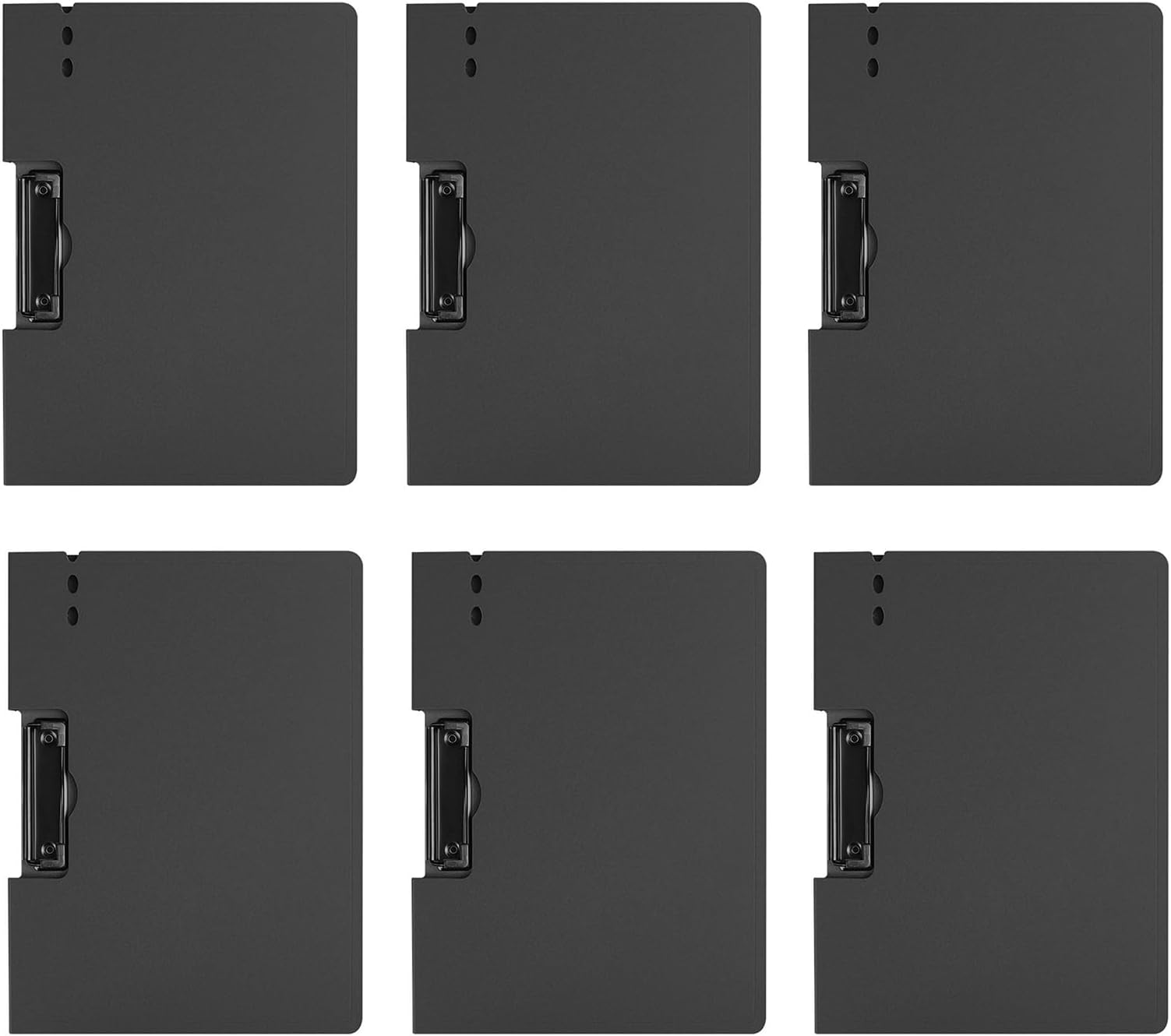 File Folder,[6 Pack] A4 Fold Clipboards File Folder Document Presentation Organizer for Portfolio Music Artwork Display for School Business Office (Clipboard side)