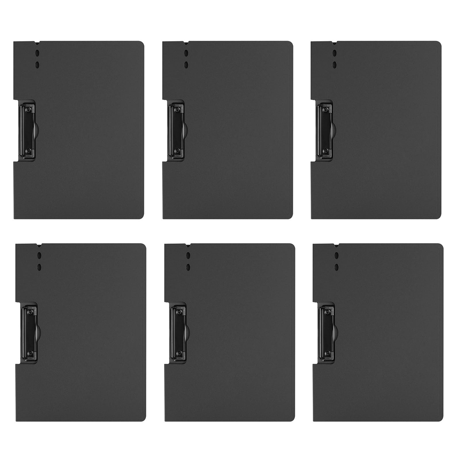 File Folder,[6 Pack] A4 Fold Clipboards File Folder Document Presentation Organizer for Portfolio Music Artwork Display for School Business Office (Clipboard side)