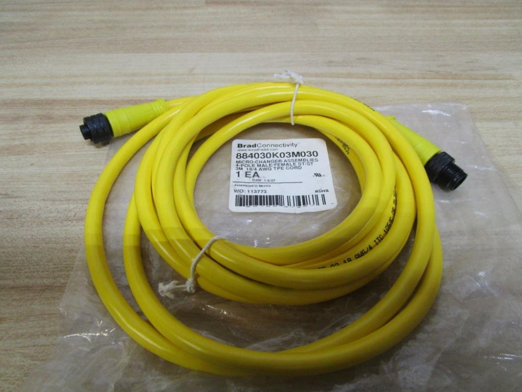 Brad Harrison884030K03m030 Micro Change Assemblies 4 Pole Male/Female 884030K03m030