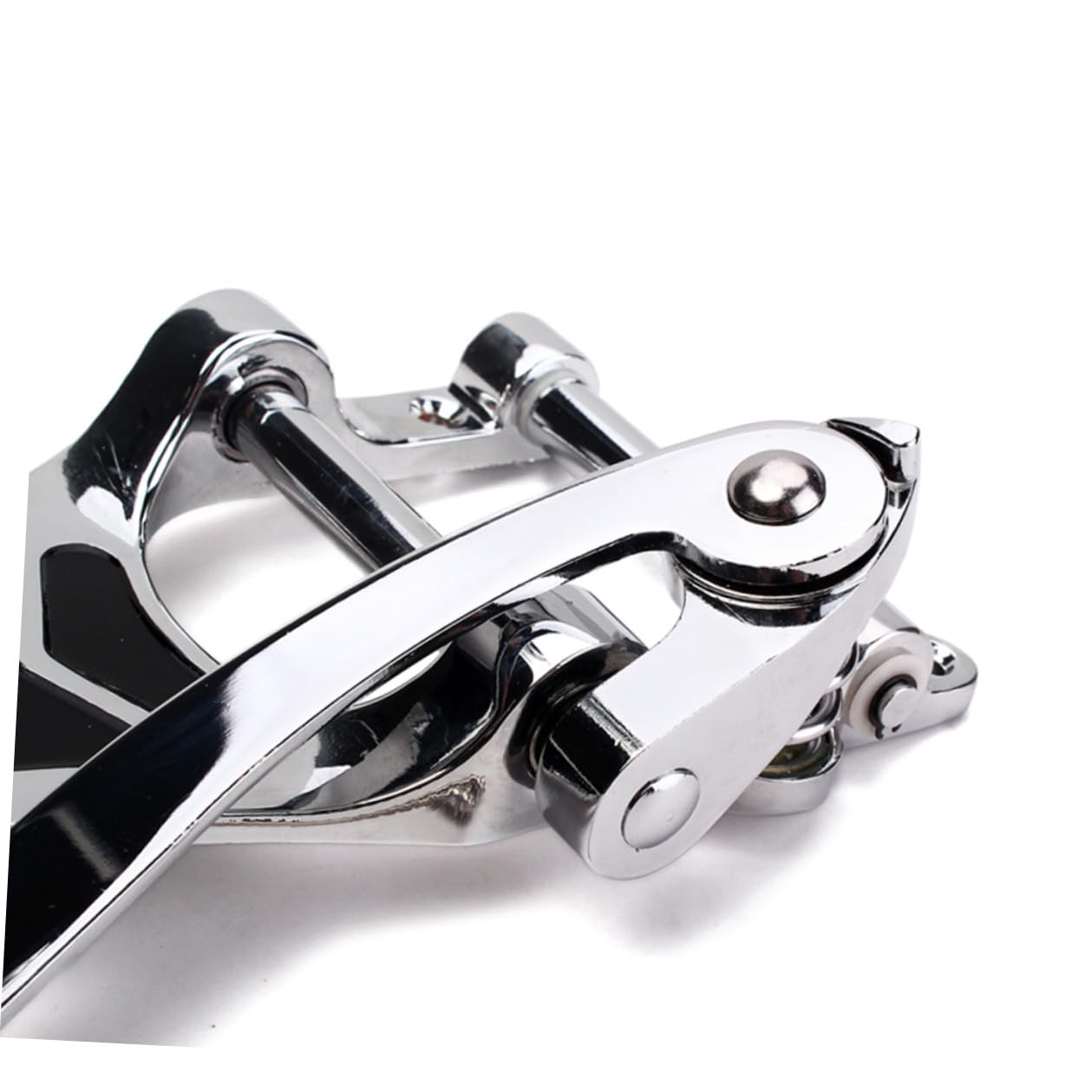 Tremolo Bridge for Hollow Semi-hollow Jazz Guitar Chrome Vintage Style Manual True Roller Retaining Bar