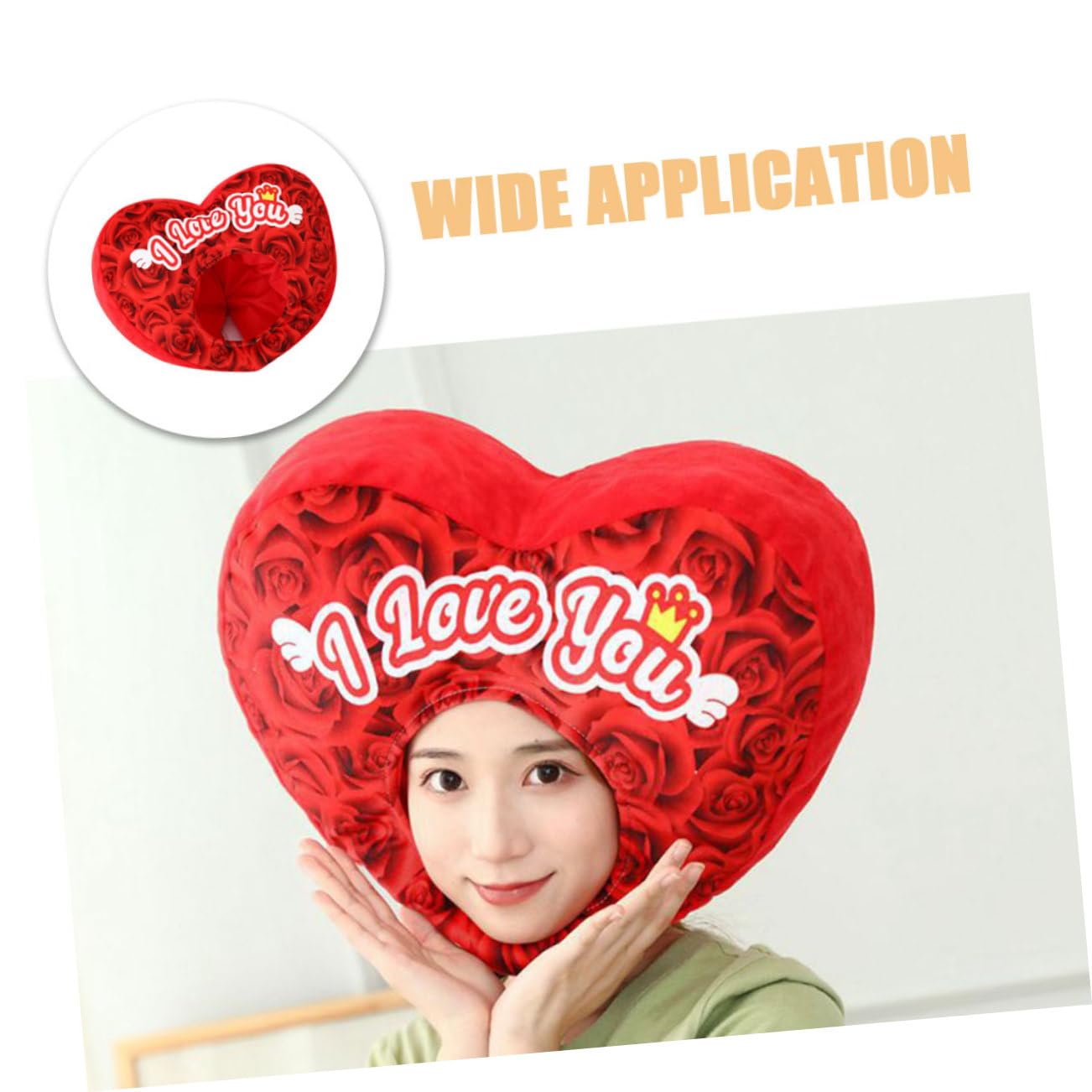 Amosfun Tocado De Cosplay Diseño De Corazón Sombrero De Fiesta para Accesorios De Foto
