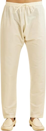 DIWAS BY MANYAVAR Men's Art Silk Solid Pyjama (1pc)