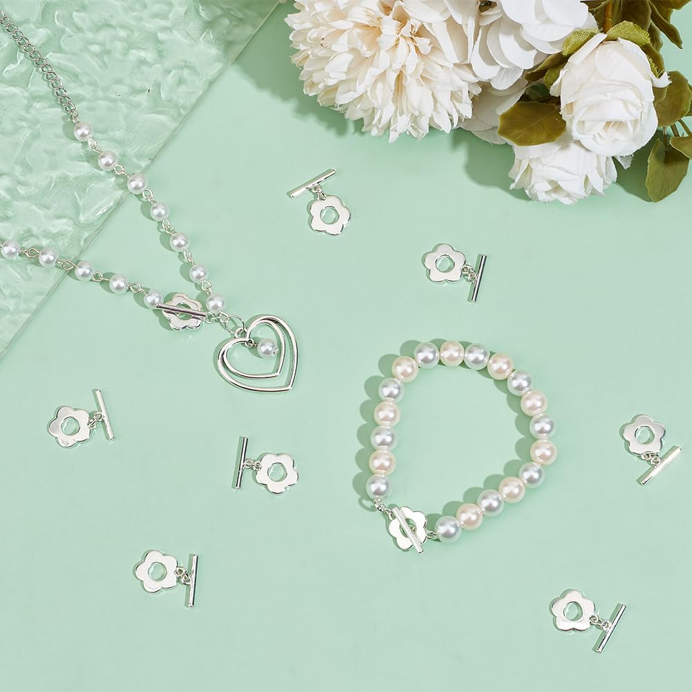 Beebeecraft 10 Sets T-Bar Verschlüsse - 925 Sterlingsilber Beschichtet | Für Schmuckherstellung