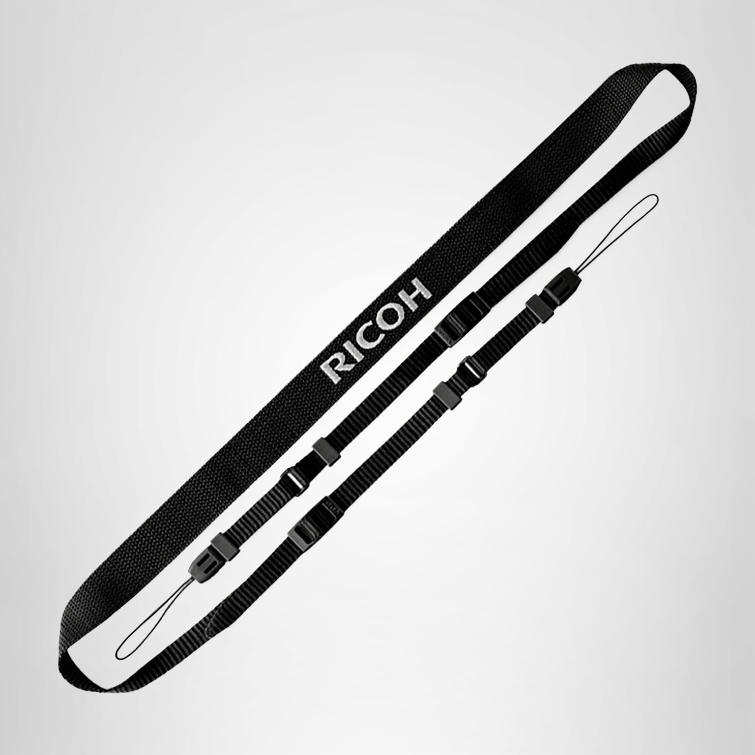 Amazon | RICOH ネックストラップ ST-2 ブラック 【 2点吊りネック
