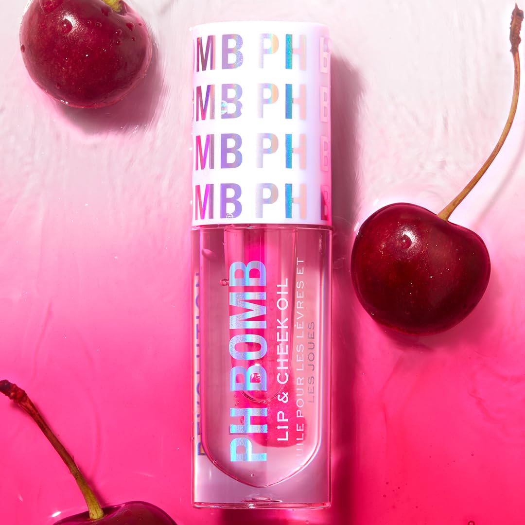 Makeup Revolution, PH Bomb Lip & Cheek Oil, Adapting & Buildable Formula, Universal Shade, 4.5 ml - Image 3