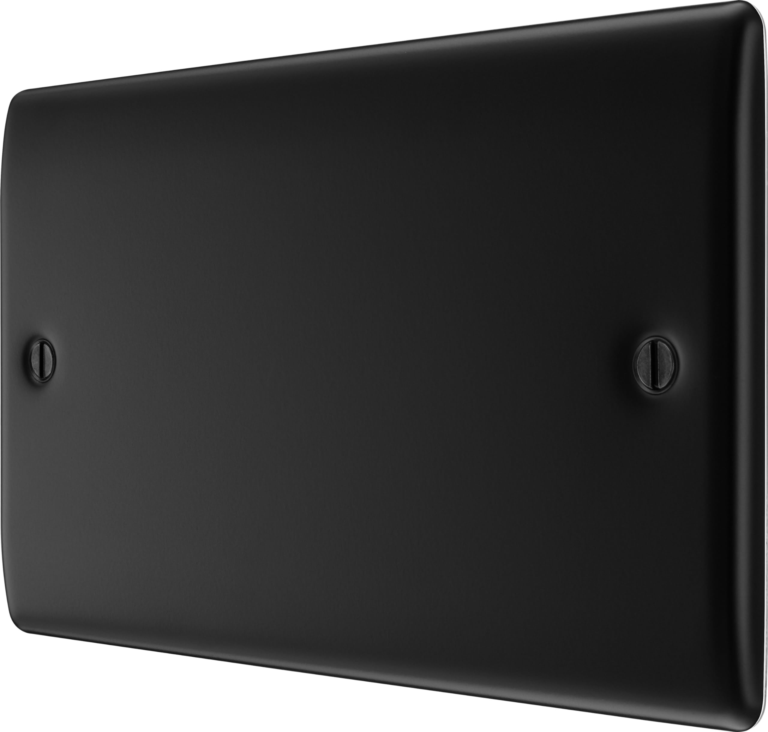 BG Electrical Double Blank Plate, Matt Black - Image 3