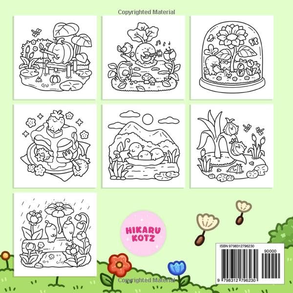 Veggie Life: Fruits and Vegetables Coloring Book for Adults and Teens - Image 2