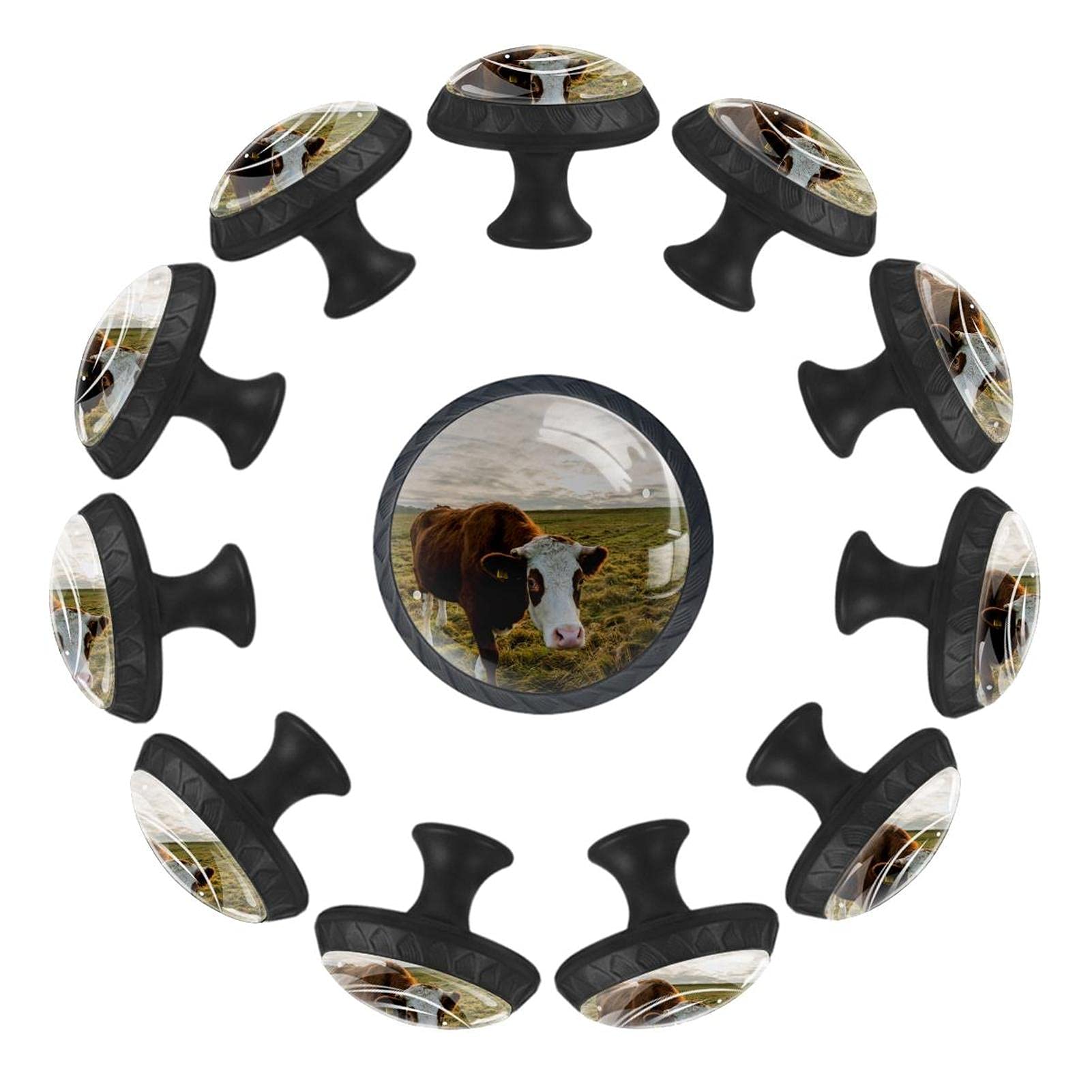 Boutons de tiroir vache pour remplacer les poignees de commode