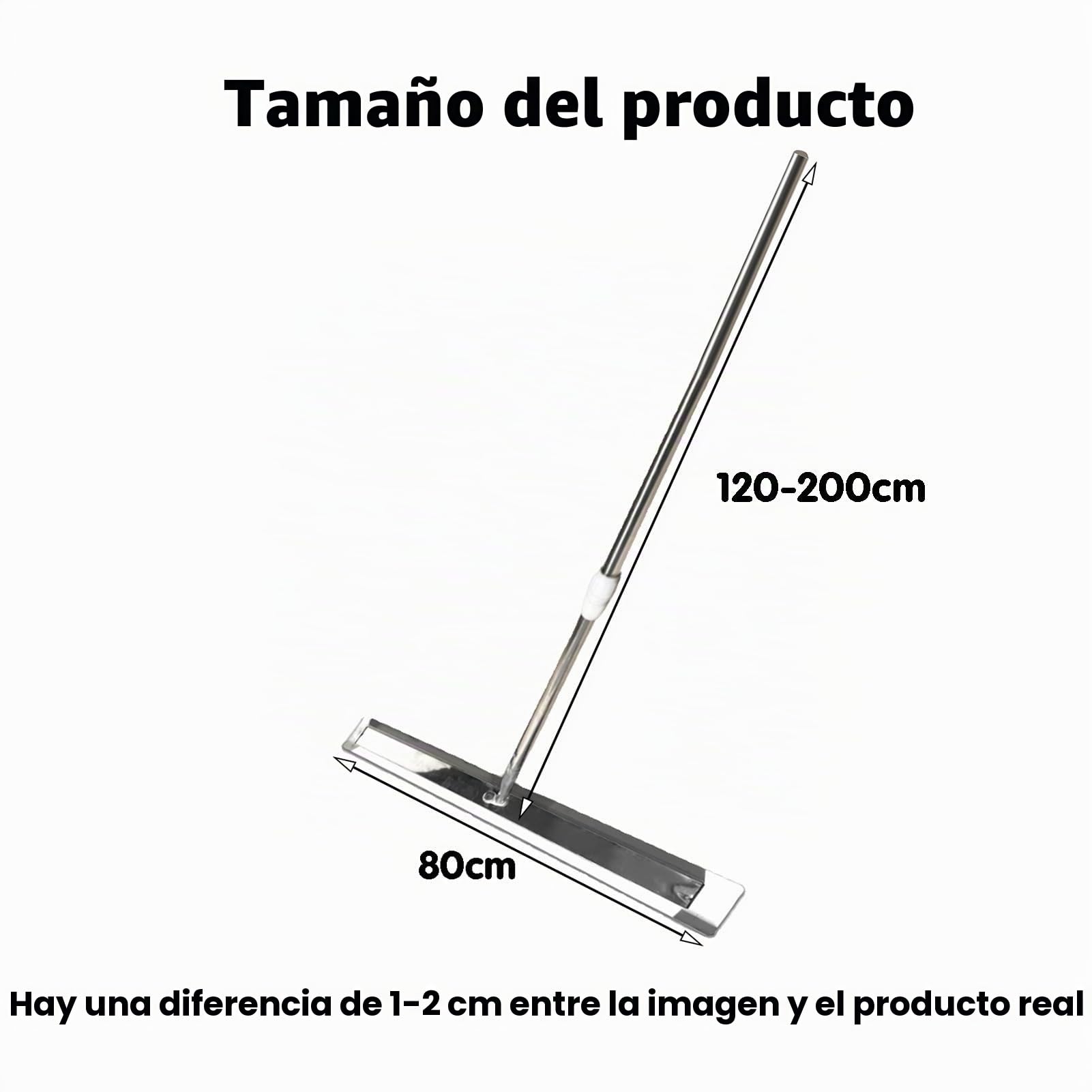 Llana De Hormigón, Llana De Acero Inoxidable, Herramienta Autonivelante For Cemento, con Mango Ajustable, For Colocar Pisos De Hormigón Y Cemento