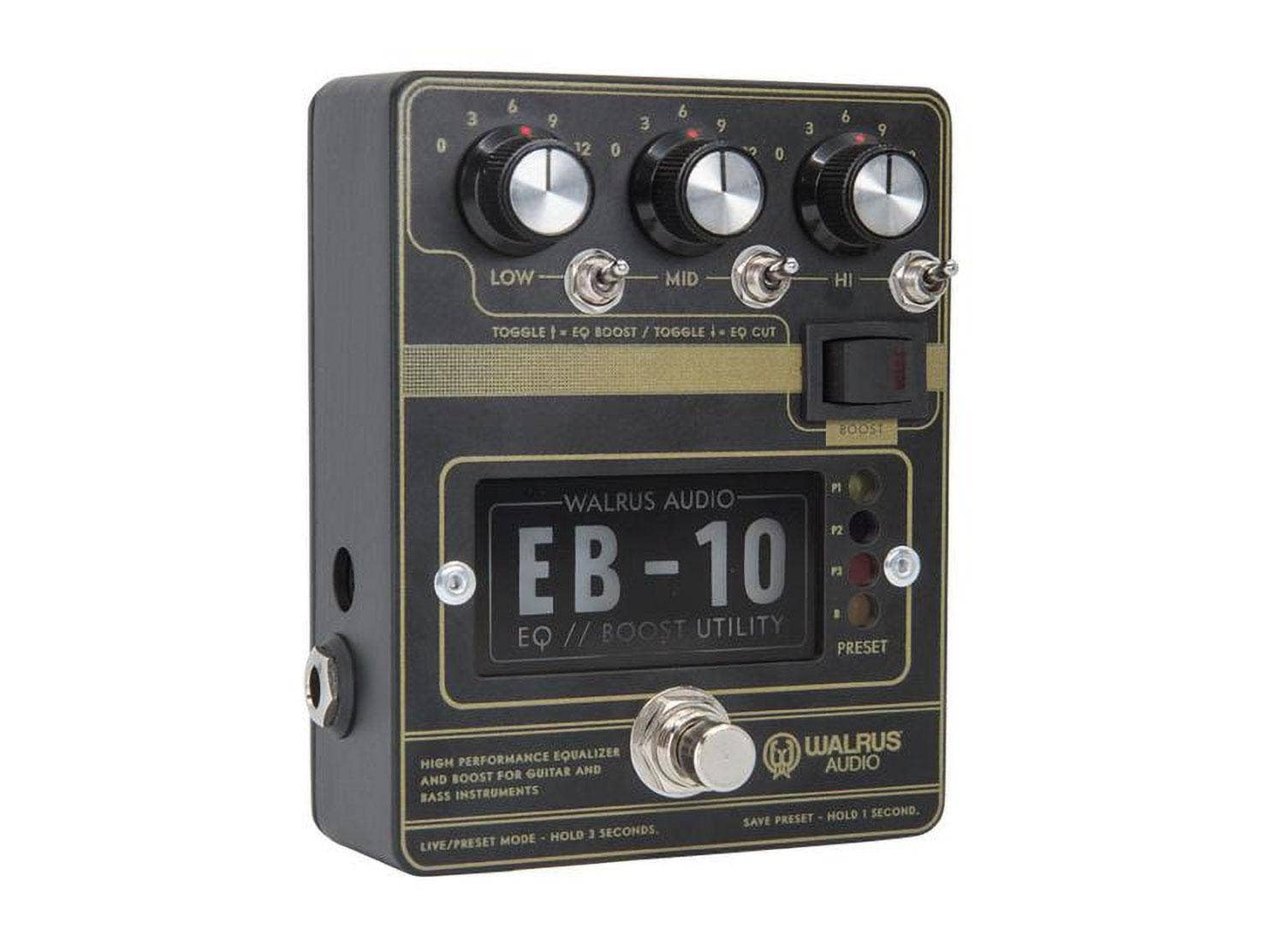 ギター Walrus Audio EB-10 Preamp EQ WAL-EB10#B Walrus Audio EB-10 Preamp/EQ/Boost