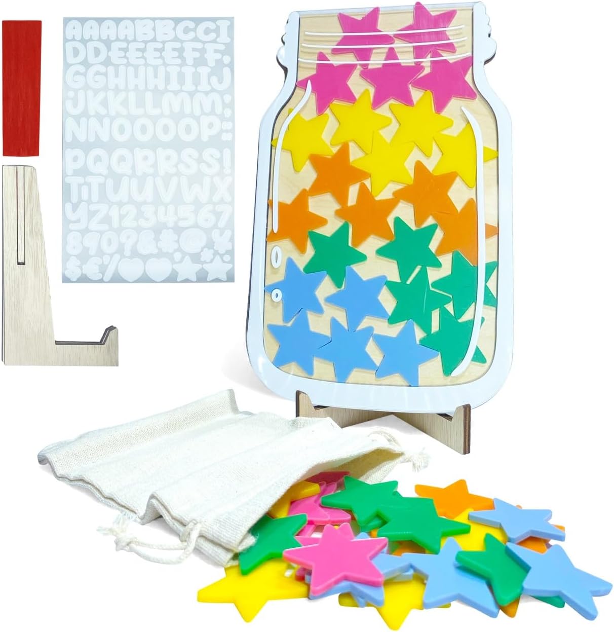 Star Jar Reward System – Magnetic Reward Jar with 25 Stars for Kids, Toddlers, Classroom | Behavior Chart, Potty Training, Good Behavior Incentive System for Home or School Star Jar Reward System – Magnetic Reward Jar with 25 Stars for Kids, Toddlers, Classroom | Behavior Chart, Potty Training, Good Behavior Incentive System for Home or School