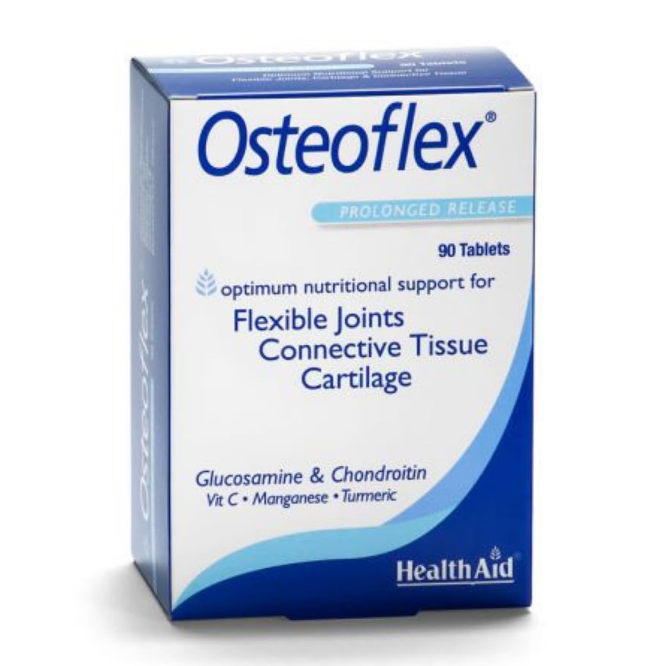 Osteoflex Integratore per Articolazioni e Cartilagine - A base di Glucosamina e Condroitina, 90 Compresse, HealthAid