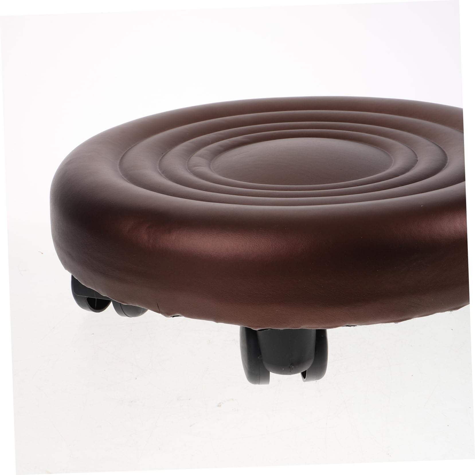 ERINGOGO Rotating Low Stool with Wheels Versatile Office Foot Rest for Under Desk Use Comfortable Rolling Pulley Stool for Home and Salon Smooth Mobility and Practical Design
