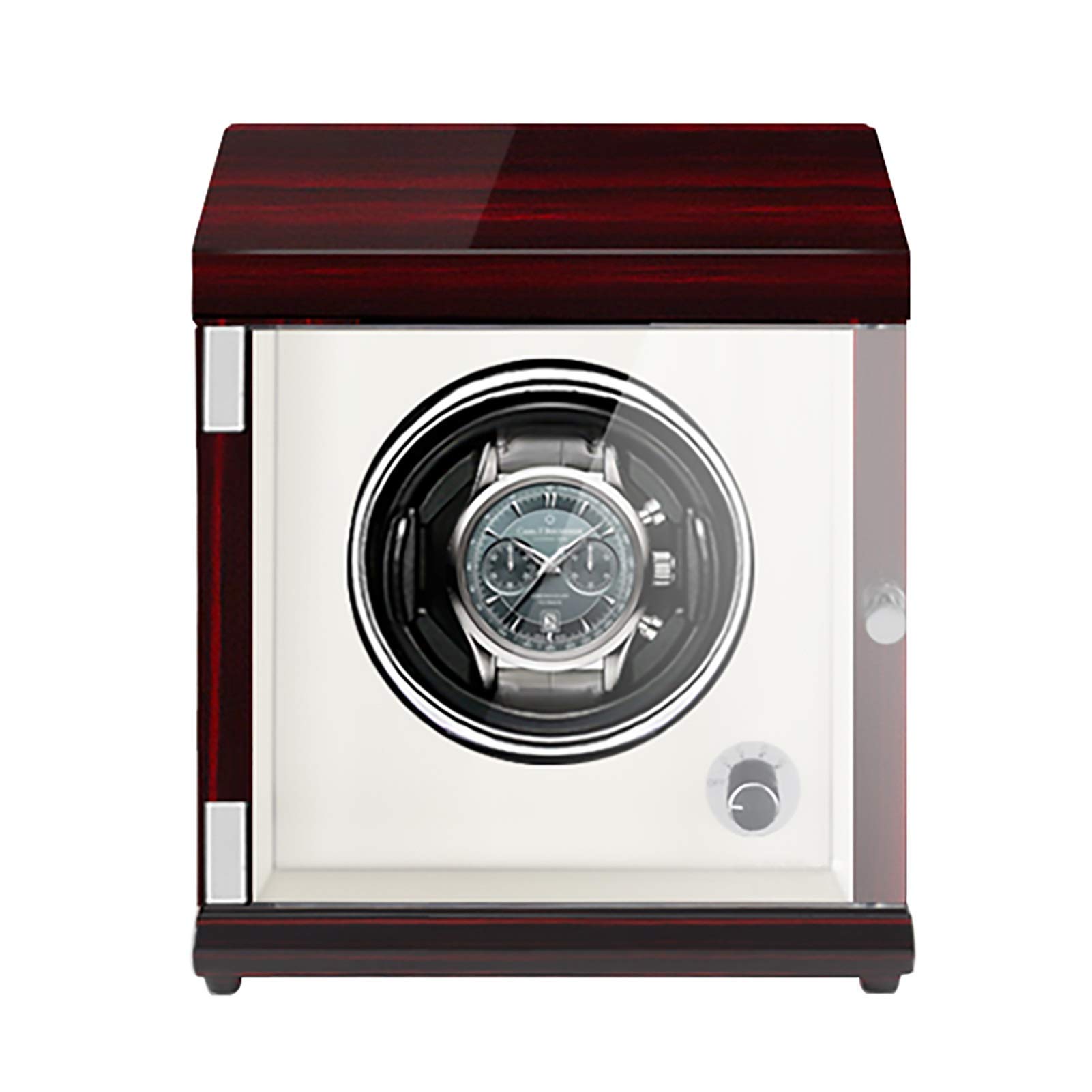 Agitador de Reloj Individual Recargable, enrollador de Reloj mecánico, Caja de bobinado de Reloj automático Vertical (Caja de exhibición de Reloj)
