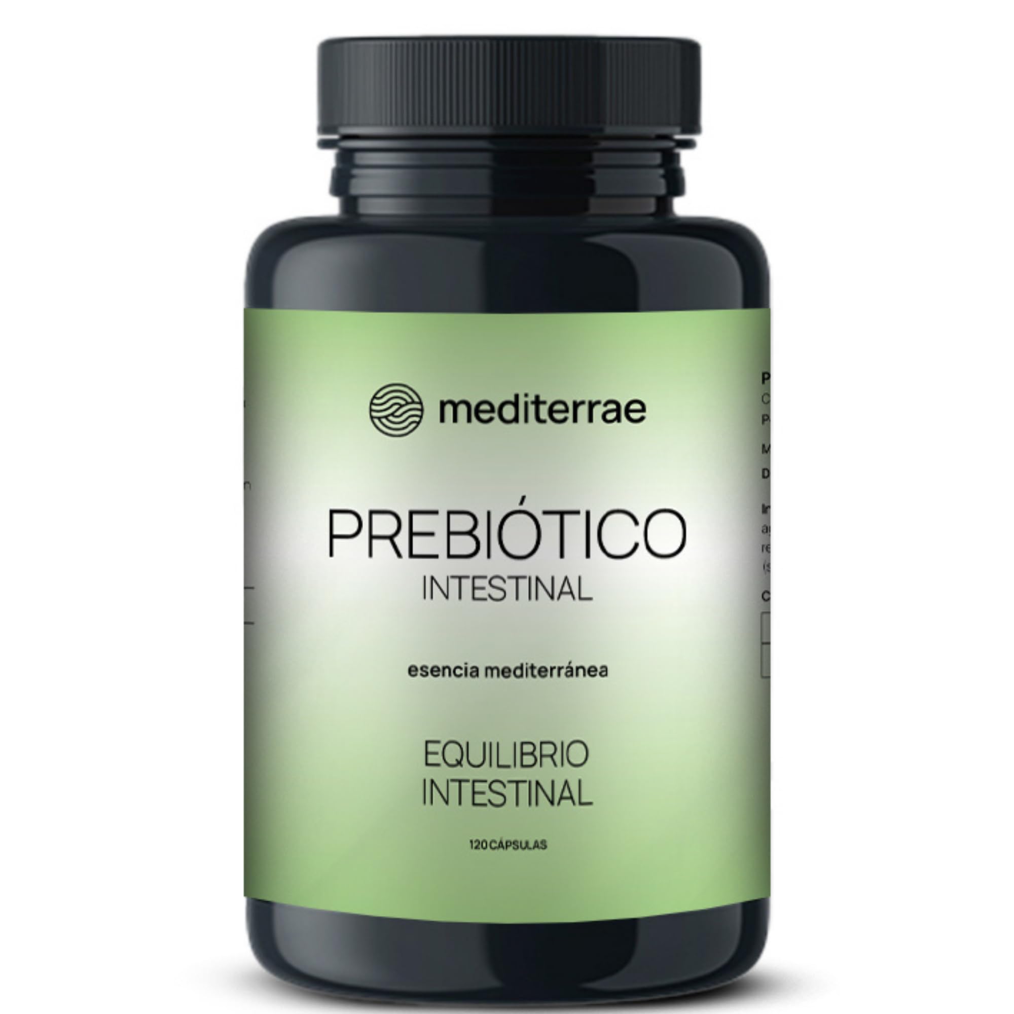 Prebiótico Intestinal | Cápsulas Vegetales con Inulina - FOS para Digestión Ligera, Confort Digestivo y Menos Hinchazón. Fibra prebiótica para Flora Intestinal y Potencia el Efecto de Probióticos