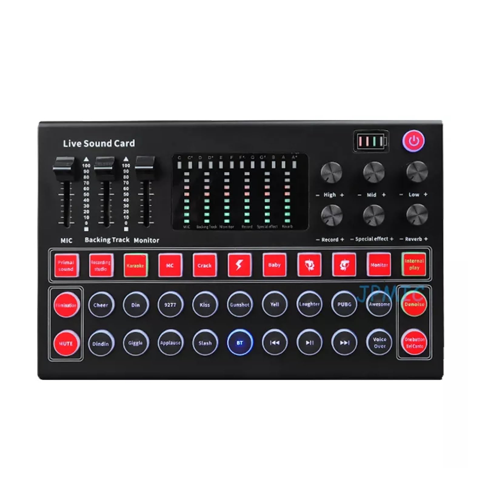 Mixer audio, M9 Canale Bluetooth Mini Scheda Mixer Effetti Digitali Riduzione Rumore Console Registrazione USB for Cantare BM800 2022(M9 BM800 PLUS)