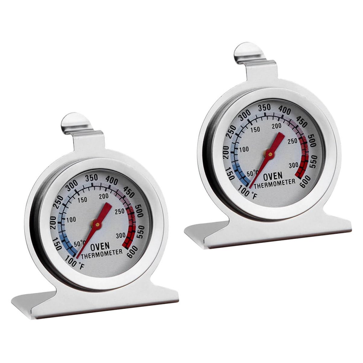 NAMOARLY Stainless Steel Oven Thermometers 2 Thermometers Accurate for Cooking Grilling BBQ