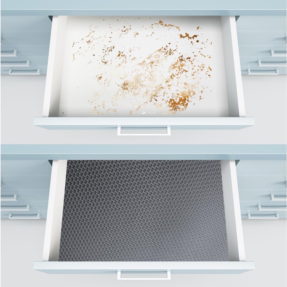 Tappetino antiscivolo impermeabile 30 x 500 cm per cassetti cucina e scaffali