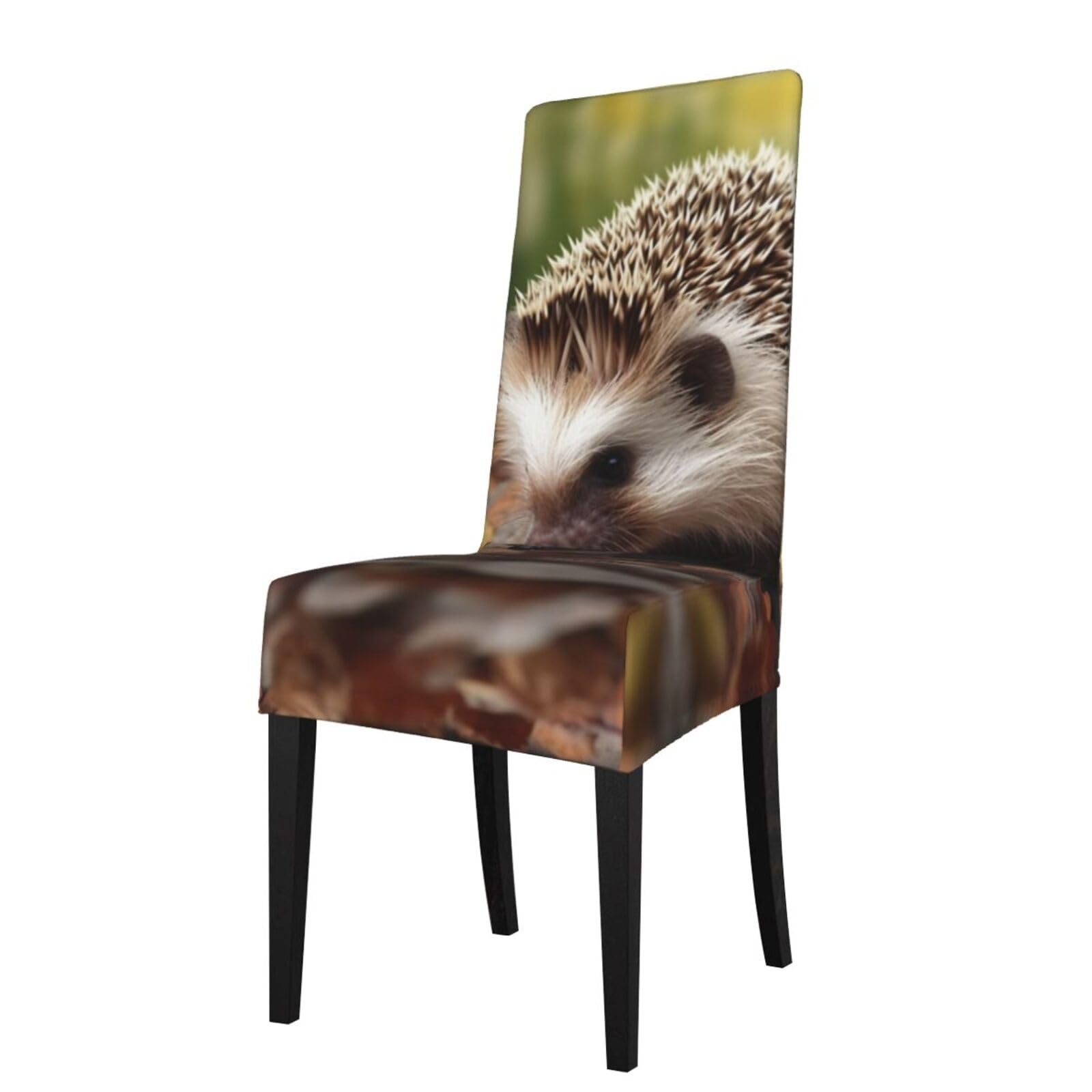 FodPand Hedgehog Dining Room Chair Cover Stretch Parsons Chair Slipcovers Removable Washable Chair Protectors Cover High Elastic Seat Protector for Home,Kitchen, Hotel, Banquet