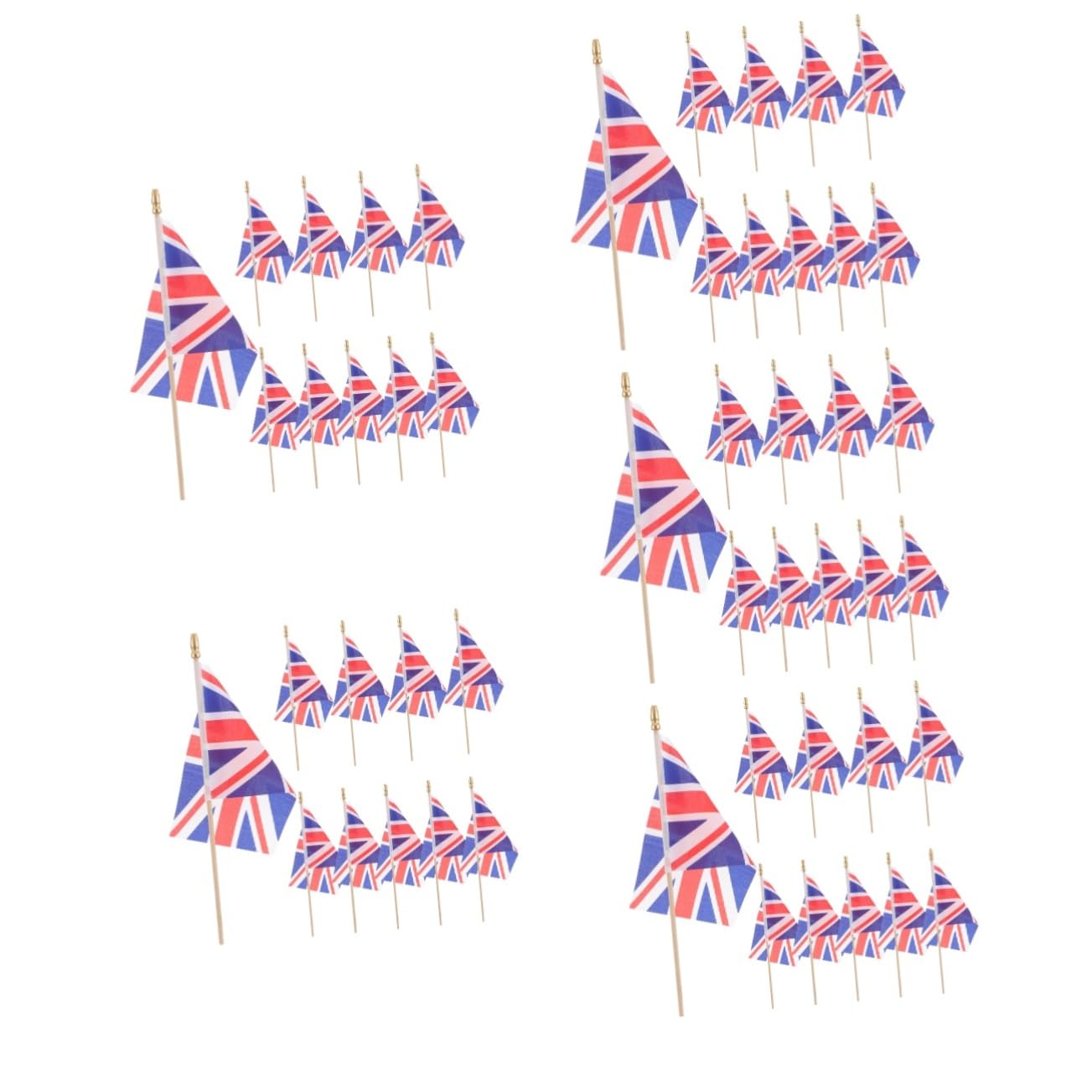 Banderoles Union Jack Toddmomy en bois pour éviter les décorations fragiles qui tombent