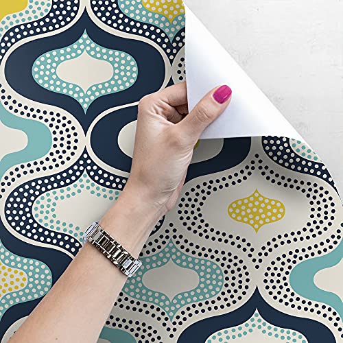 Papier peint Points doodle 250x250cm pour une chambre moderne - 4
