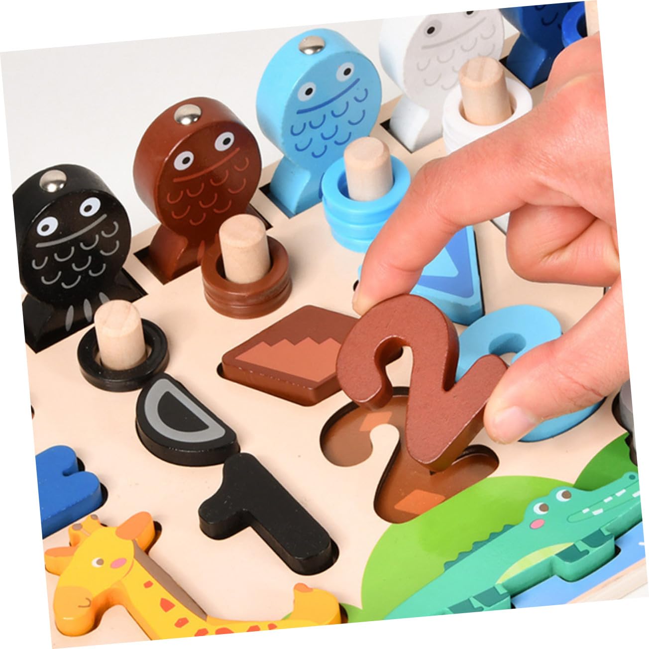Juguete de Formas a Juego de Madera 1 Juego, Rompecabezas para Niños