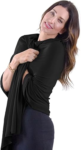 HappyLuxe Wayfarer - Chal de viaje con protección UPF 50 para mujer 68 x 35 pulgadas talla única