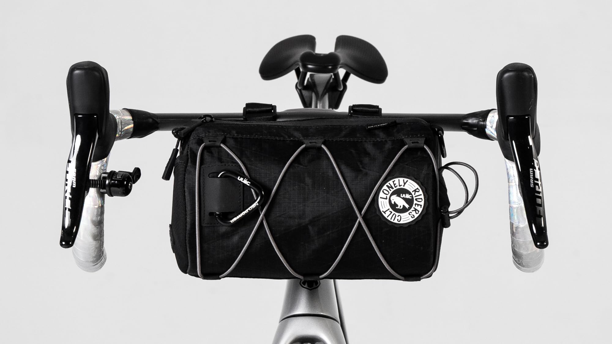 ULAC Bolsa Manillar Bicicleta Grande con Bandolera Bolsa Bici Impermeable Nylon 3,8L 24x14x14 cm Accesorios para Bicicleta MTB E-Bikes Complementos Cesta Porta Herramientas y Móvil