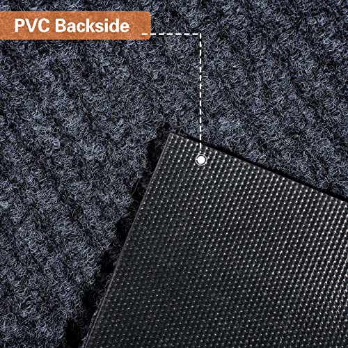 Tapis d'extérieur imperméable Nuanchu grand grattoir à chaussures - 5