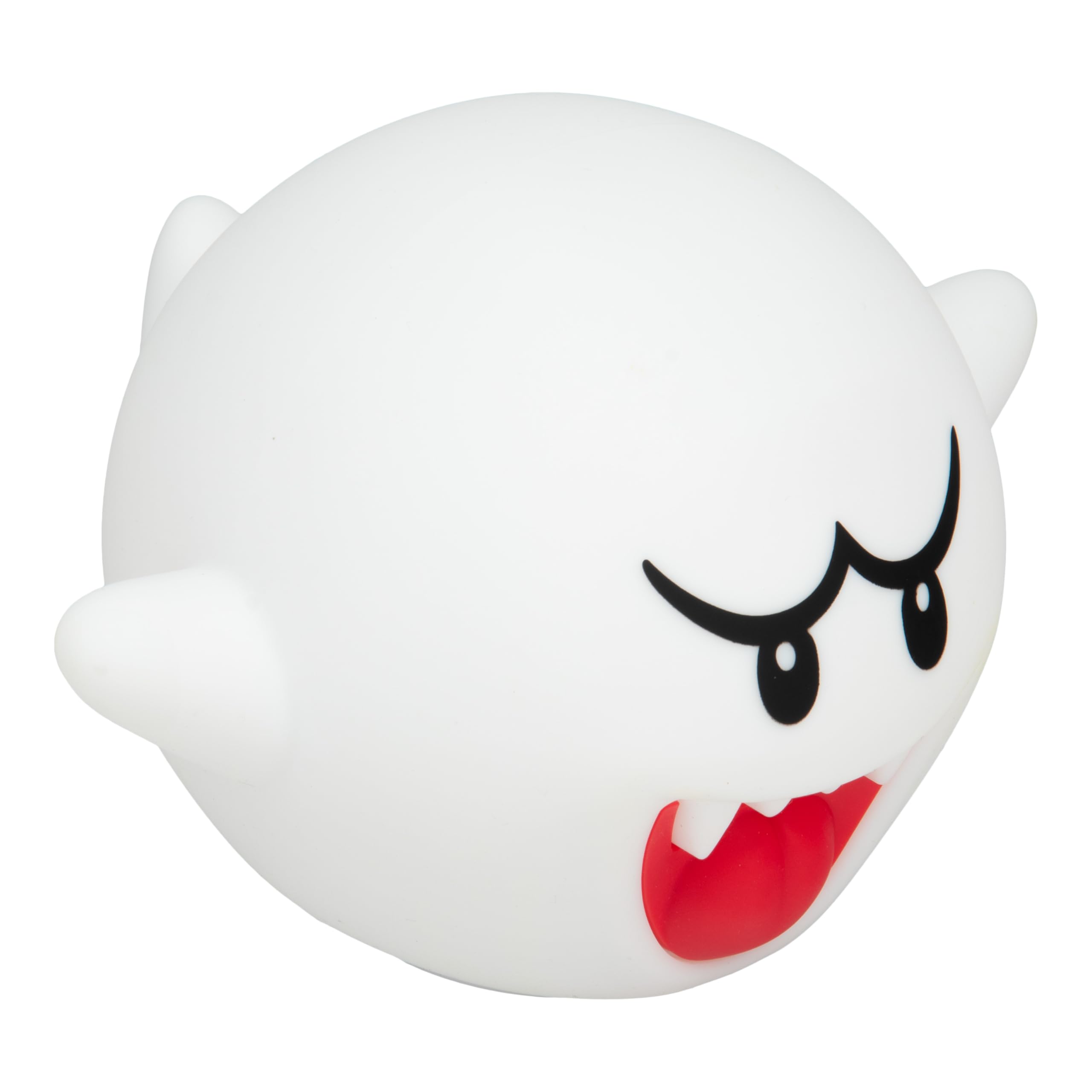 Paladone SquishyGlo Silikon-Lampe Boo aus Super Mario, offiziell lizenziert, kabellos, wiederaufladbar, Nintendo-Lampe für Kinder und Jugendliche, Schlafzimmerdekoration, Gaming-Sammlerstück