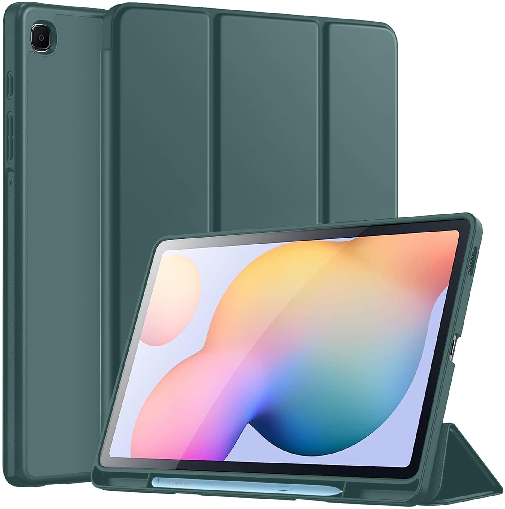 Robustrion Flip Case Cover [Auto Sleep Wake] with S Pen Holder for Samsung Galaxy Tab S6 Lite Tablet Cover 10.4 inch SM-P610/P615 - Dark Green (B0BDV75KDK) Amazon Price History, Amazon Price Tracker
