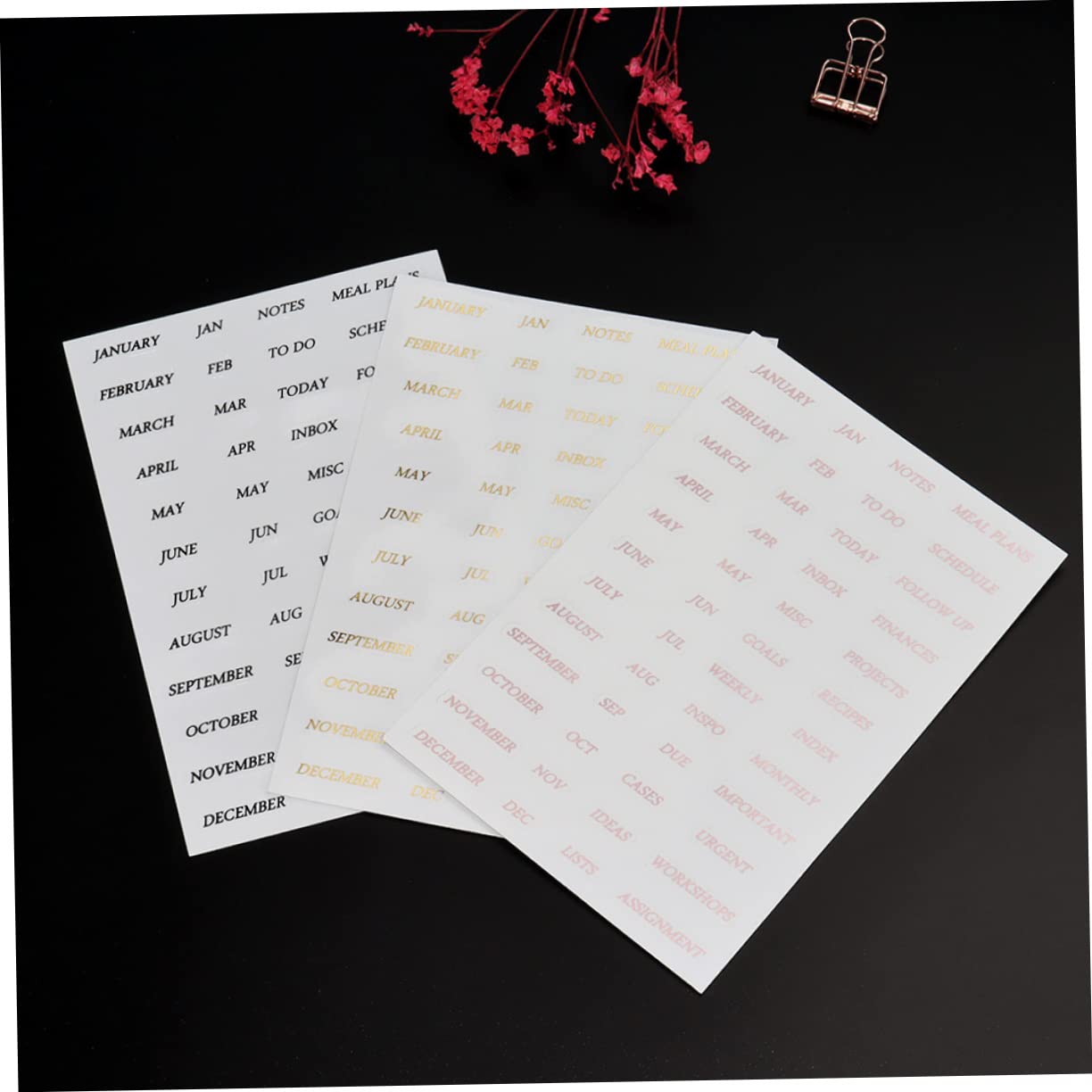 40fogli Adesivi Per Scrapbook Adesivi Decorativi Autoadesivi Per Pianificazione e Album Fotografici