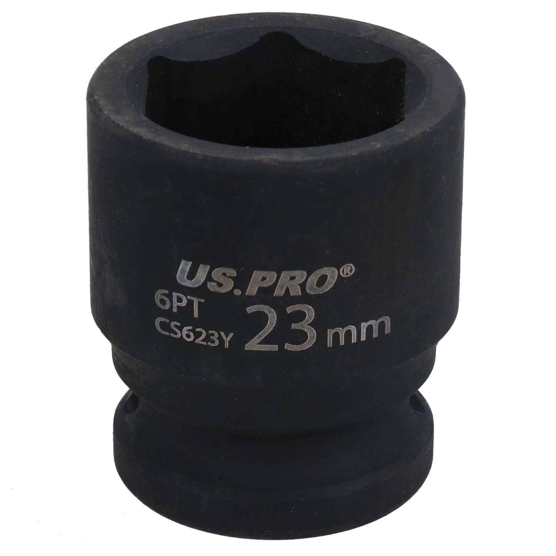 Ab Tools 23Mm Metric Shallow Impact Impacted European Style Socket 1/2" Drive 6 Sided