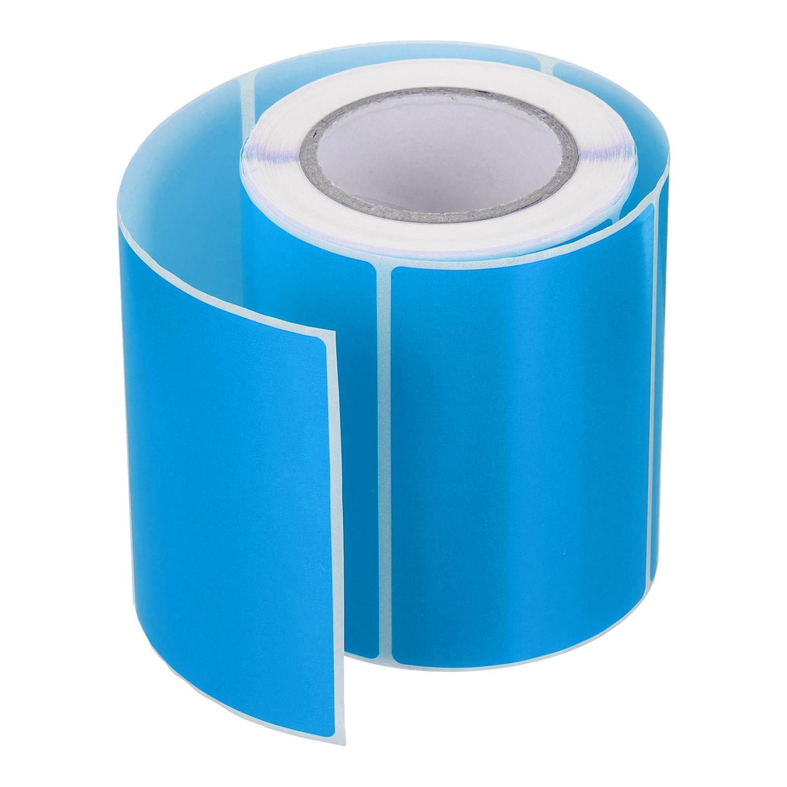 PATIKIL 2 x 3 Inch Rectangle Inventory Color Coding Labels 1 Roll, Square Self-Adhesive Inventory Label Stickers for Office Home Organization Name Tags, 250 Per Roll, Blue