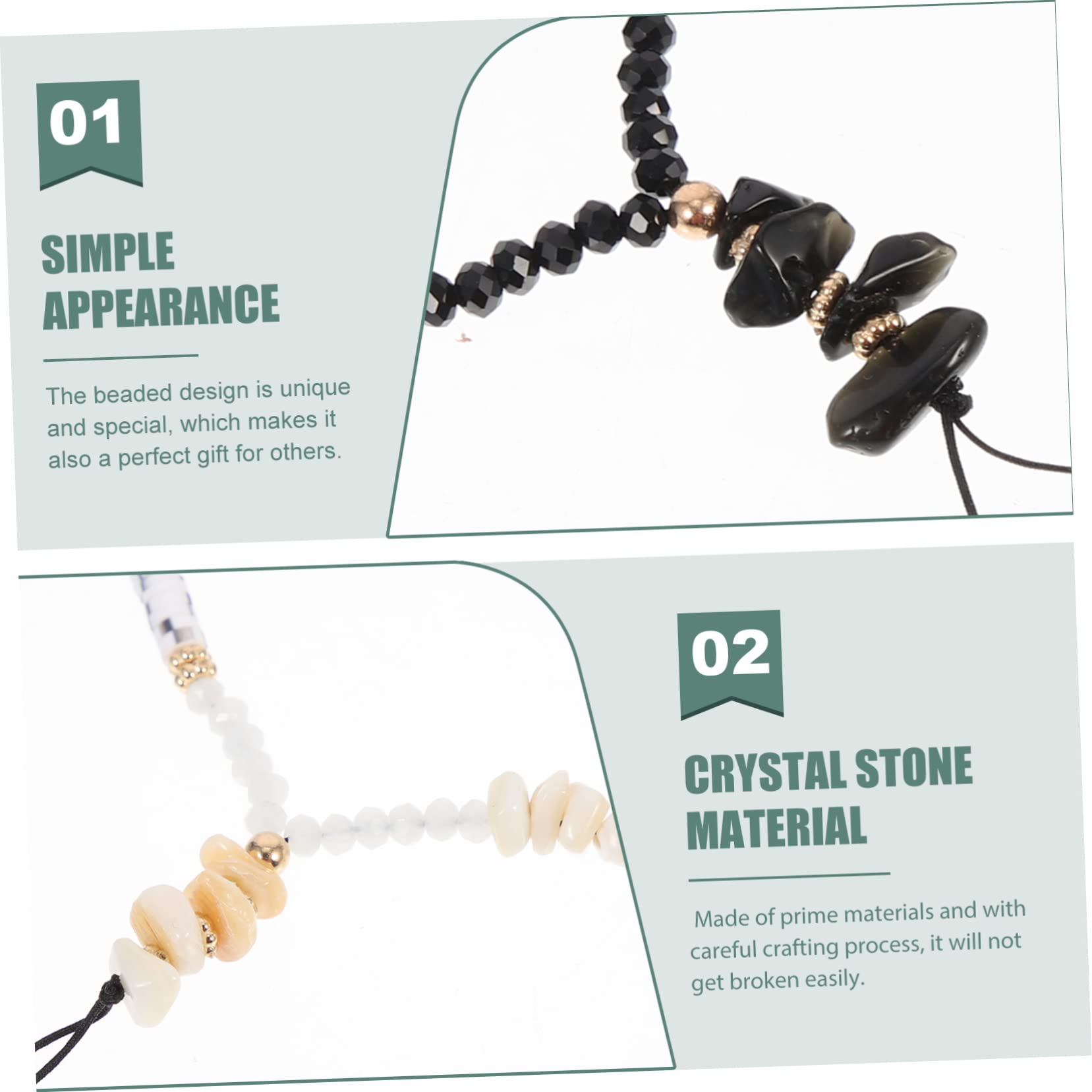 VILLCASE Cuerda Decorativa Para Teléfono Móvil Correa De Abalorios Diy Para Suspender Teléfonos Y Decorar Para