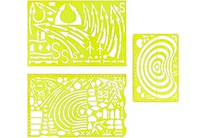 Fluorescein Precise Drawing Templates: Landscape and Design Precision