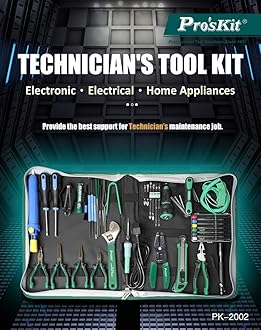 Pro'sKit PK-2002H Technician's Tool Kit Electronic/Electrical Advanced Home Appliances Maintenance Electronic Troubleshooting DIY Repair Job(PK-2002H), GT-PK-2002H