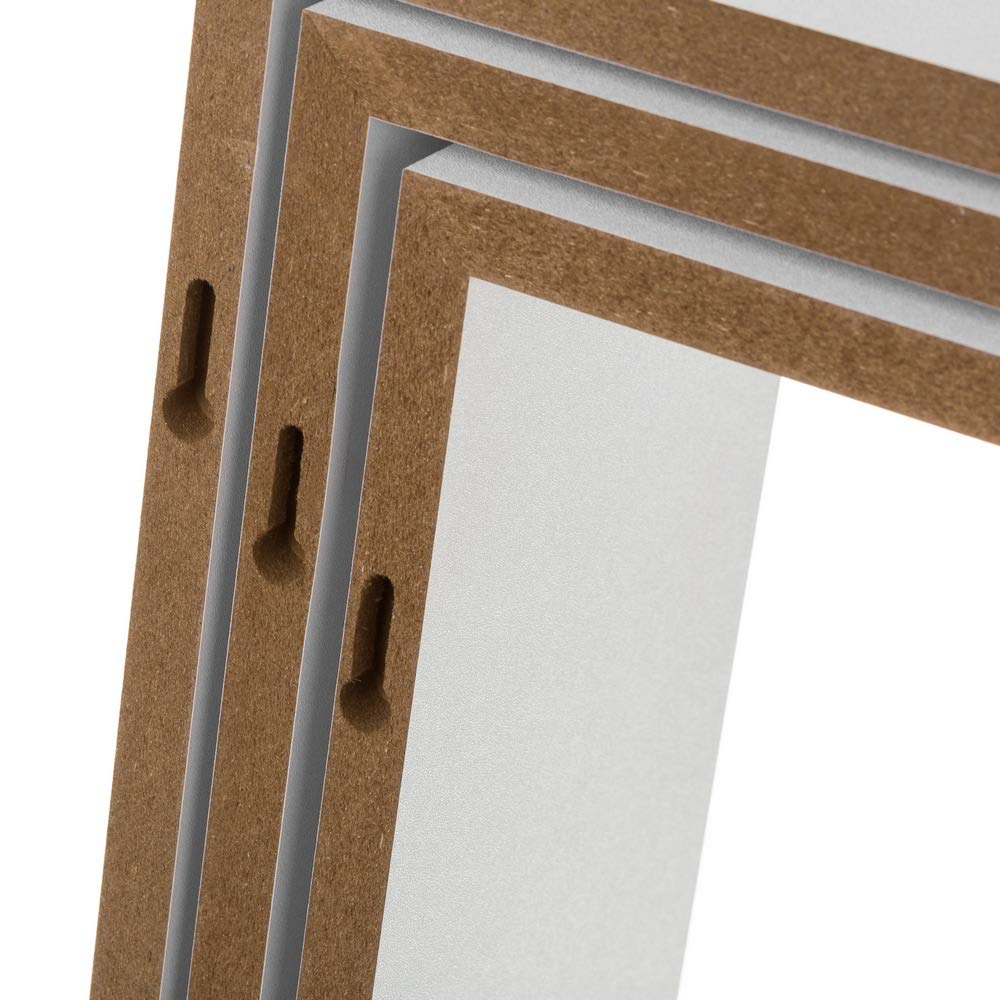 LOLAhome Set de 3 Estantes Cubo Grandes de Madera MDF Blancos/Capacidad 5 kg / 2 Tamaños Disponibles/Incluye herrajes de Pared/Estantes Flotantes con 3 Medidas 30, 27 y 24 cm