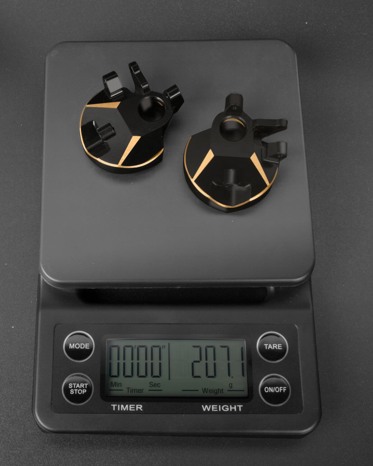 Brass Inner Portal Covers Front Steering Knuckles Upgrades Part for Axial Capra UTB/SCX10 III,ARRCat 2PCS Brass Inner Portal Covers Front Steering Knuckles,Black