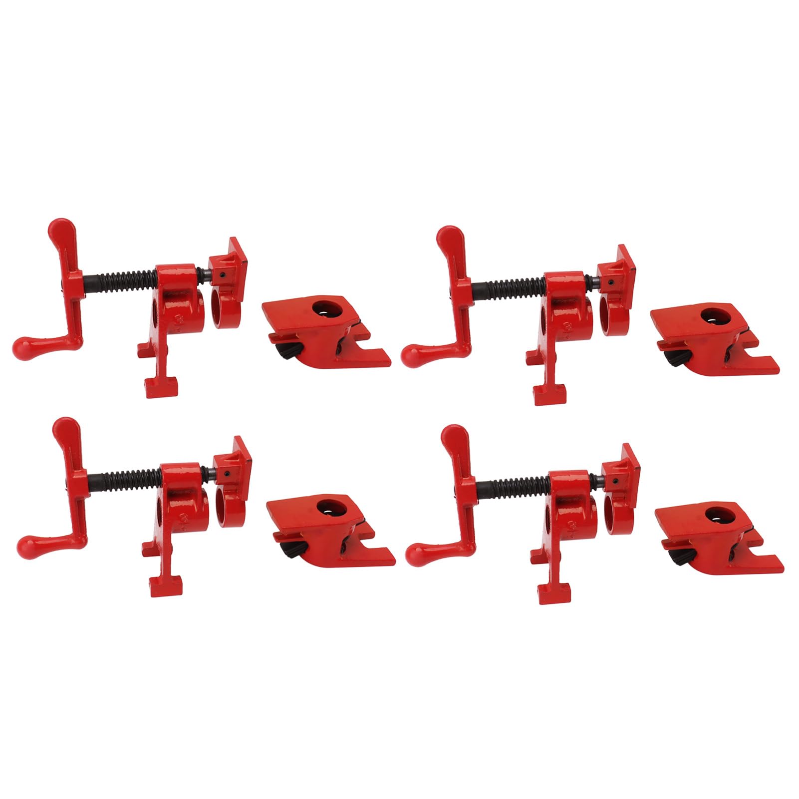 Abrazadera de Tubo de 4 Piezas, Soporte de 4 Pulgadas, Juego de Abrazadera de Agua para Carpintería, Abrazadera de Junta, Abrazadera de Plástico de Metal de Madera de Acero