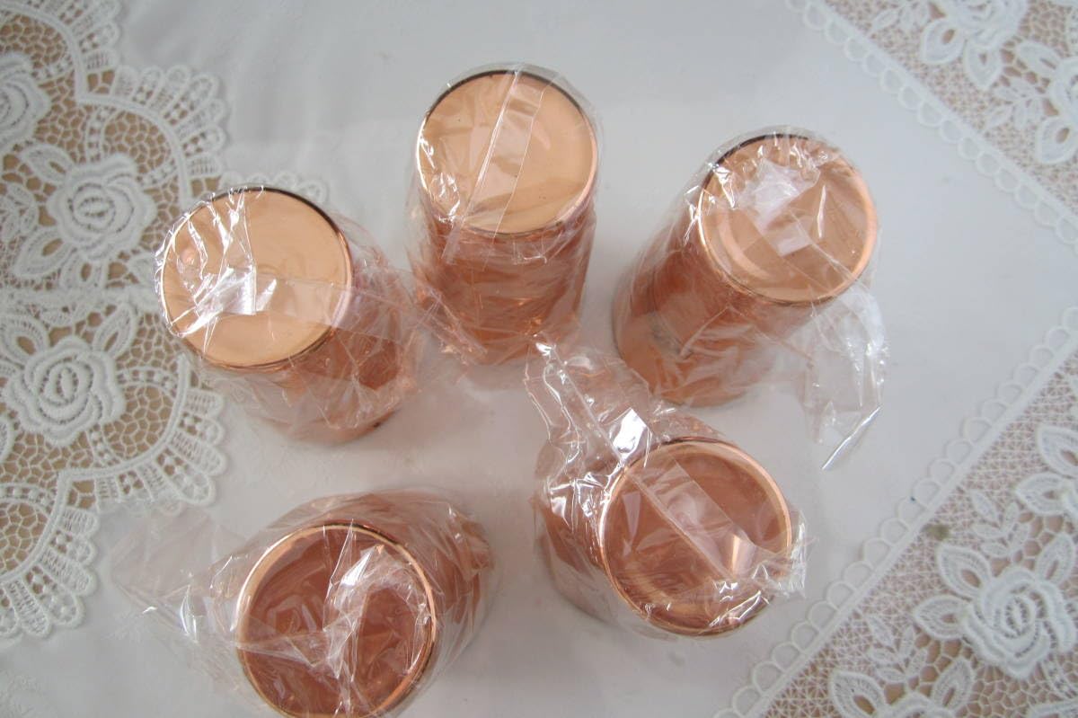 Amazon.co.jp: VENUS THE ELEGANT COPPER 銅製 ビアグラス 5客セット