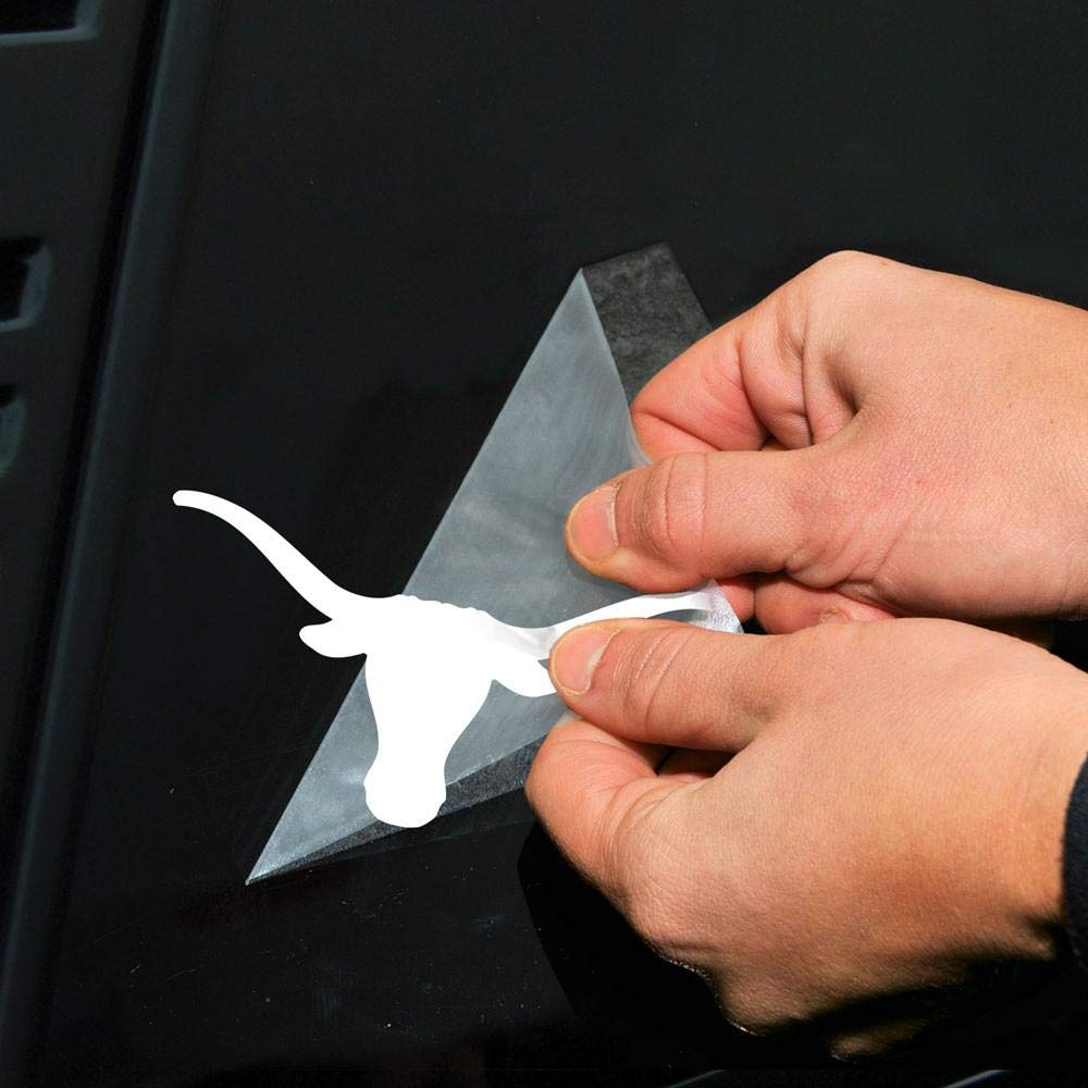 Wincraft NCAA Texas Longhorns 4x4 Perfect Cut White Decal, One Size, Team Color