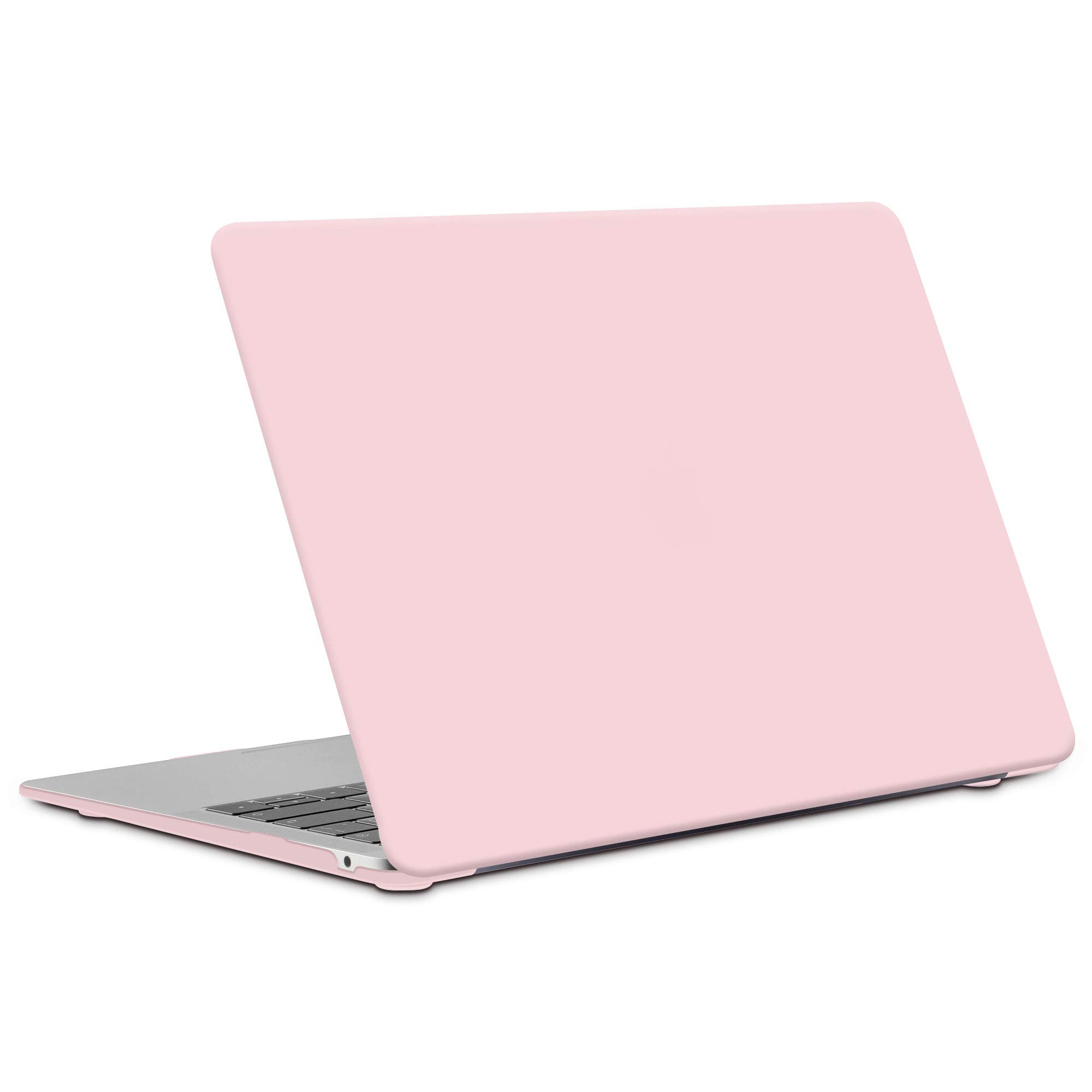 TECOOL Custodia MacBook Air 13 Pollici Retina M1 2020 2019 2018 A2337 A2179 A1932 con Touch ID, Case Cover Opaca Rigida Plastica Ultrasottile +Accessori Copritastiera Silicone Italia Layout, Rosa