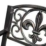 outsunny metallschaukelstuhl ruecken nochmal