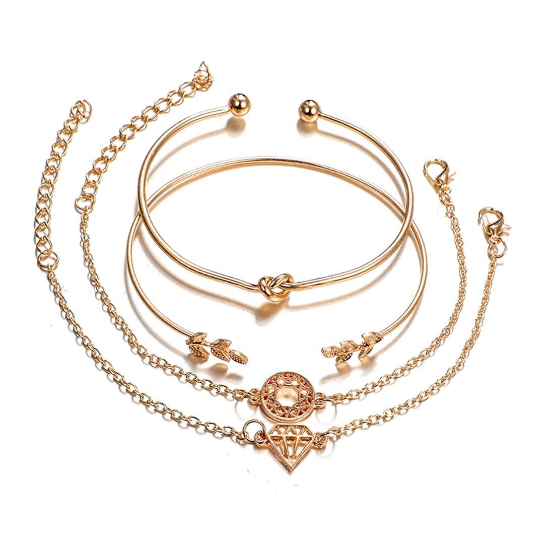 Jewels Galaxy Jewellery For Women Gold Plated Chain Bracelet (Style 7) (CT-BNG-49103) (B08SK6K584) Amazon Price History, Amazon Price Tracker