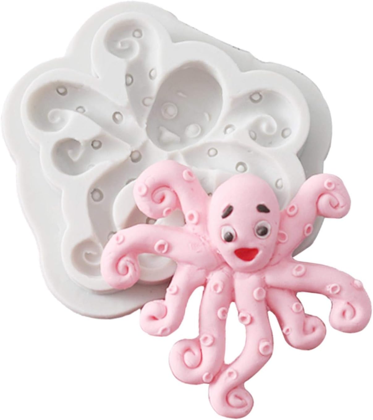 Silicone Baking Mold,3D Octopus DIY Handmade Easy Demoulding Baking Silicone Mold,Pattern Printing Octopus Kitchen Baking Tools Baking Mold for Cakes, Chocolate, Biscuits, Cookies, Fondant