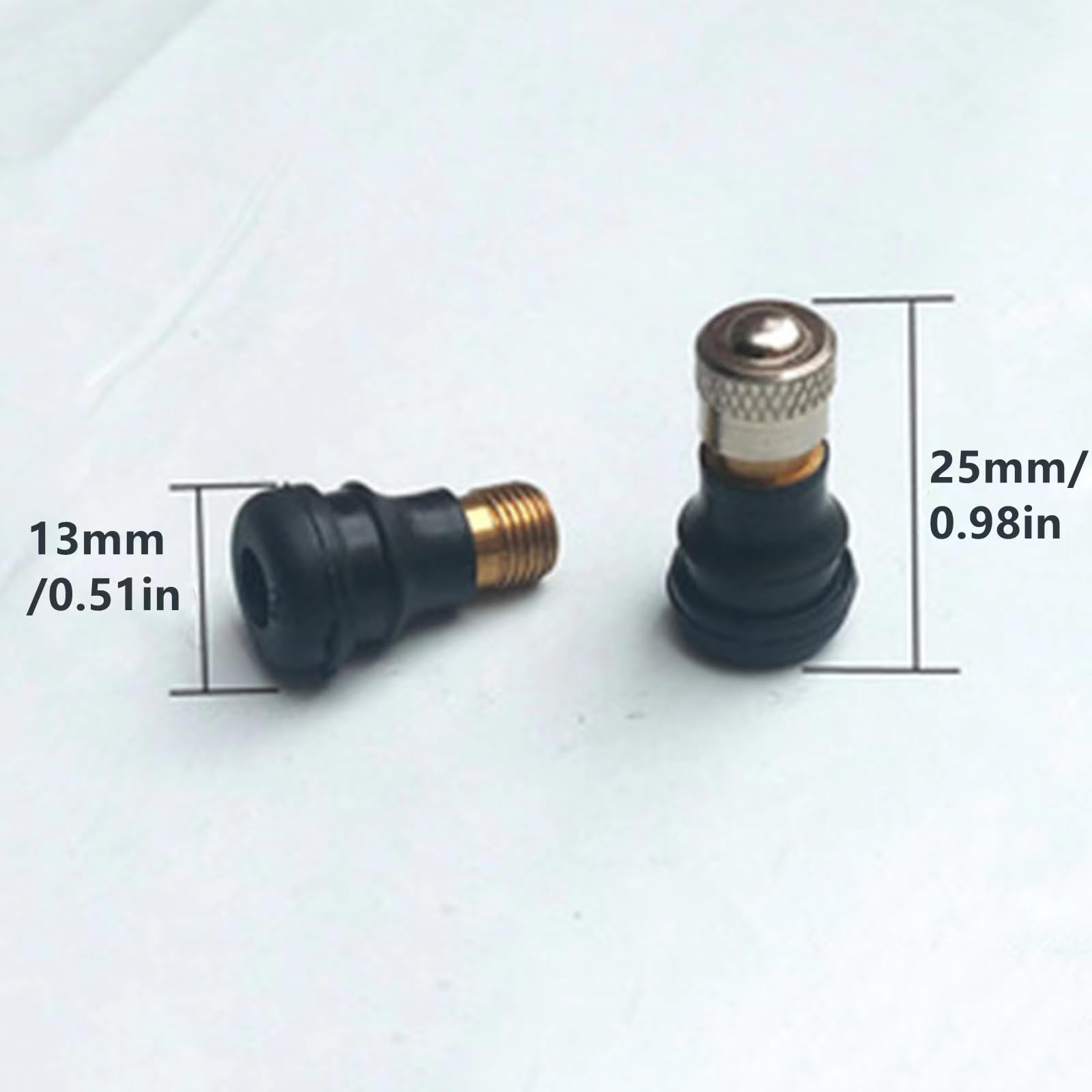 Nanchroadly 10 Pcs Electric Scooter Vacuum Valve Electric Scooter Tubeless Tire Vacuum Valve Wheel Gas Valve Electric Scooter Accessories for M365