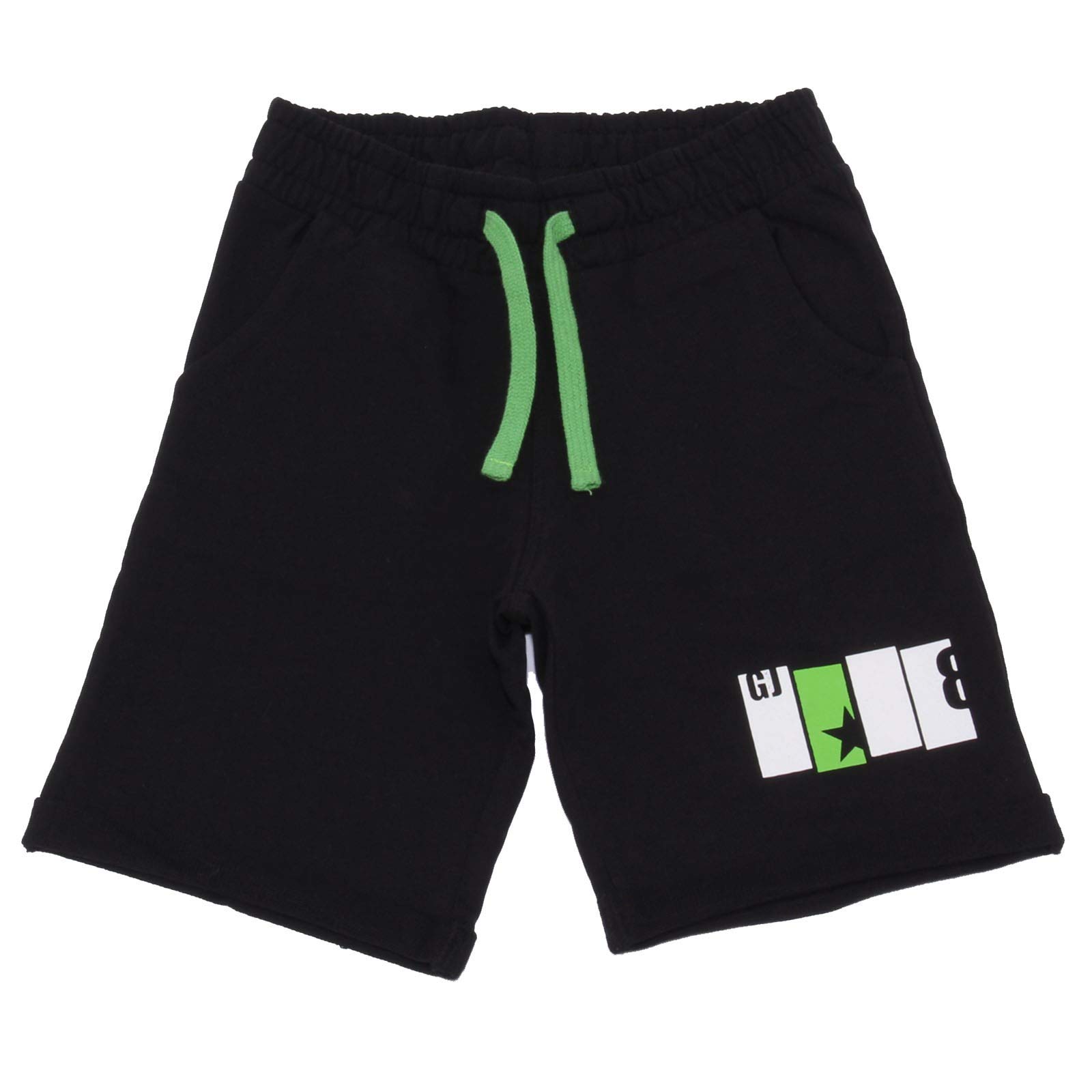 GAUDI' 4929AB Bermuda Tuta Bimbo Boy Black Sweatpant Shorts Kid [10 Years]